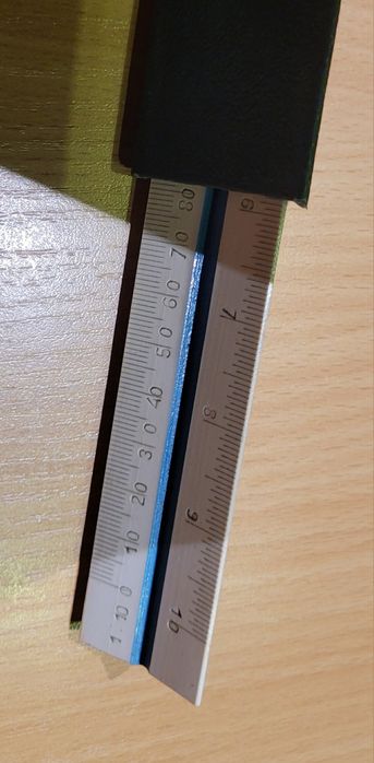 Linijka w pudełku PRL