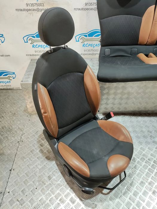 Conjunto Bancos Mini Cooper S R56 Pele Tecido