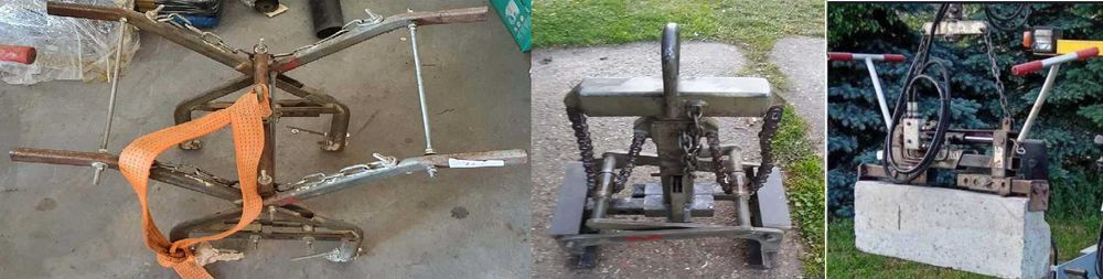 Chwytak zawieszany, reczny, hydrauliczny  do kraweznikow,schodow PROBST