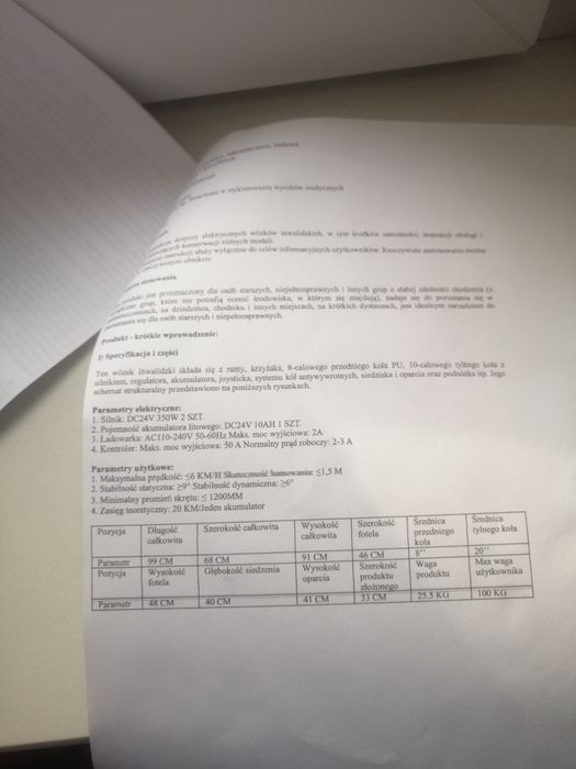Sprzedam wózek inwalidzki