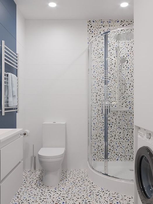 Поклейка плитки и обои.