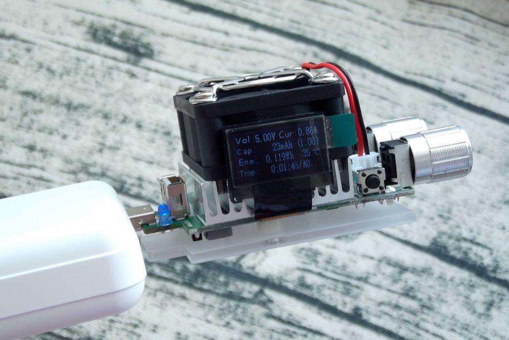 USB нанрузка, резистор навантажувач 35 Вт JUWEI JW-D2 (J7-f) тестер