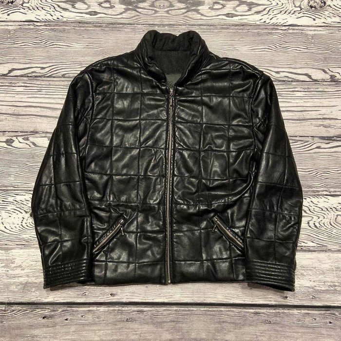 Кожаная куртка Gara Black Bomber Rick Chrome Hearts Opium Archive