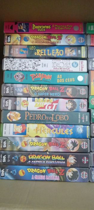 Cassetes  VHS (Disney/ Dragon Ball)