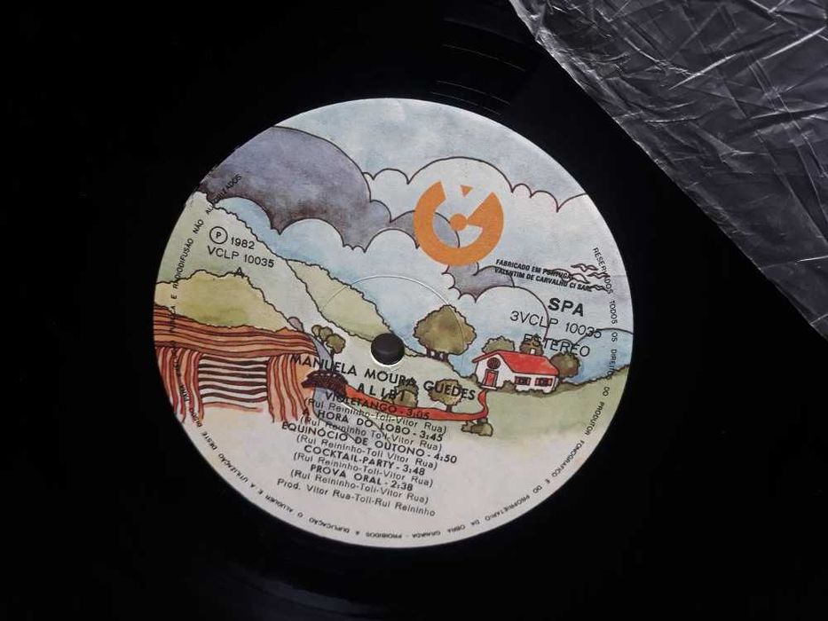 Disco de Vinil LP Álbum Manuela Moura Guedes ‎- Alibi