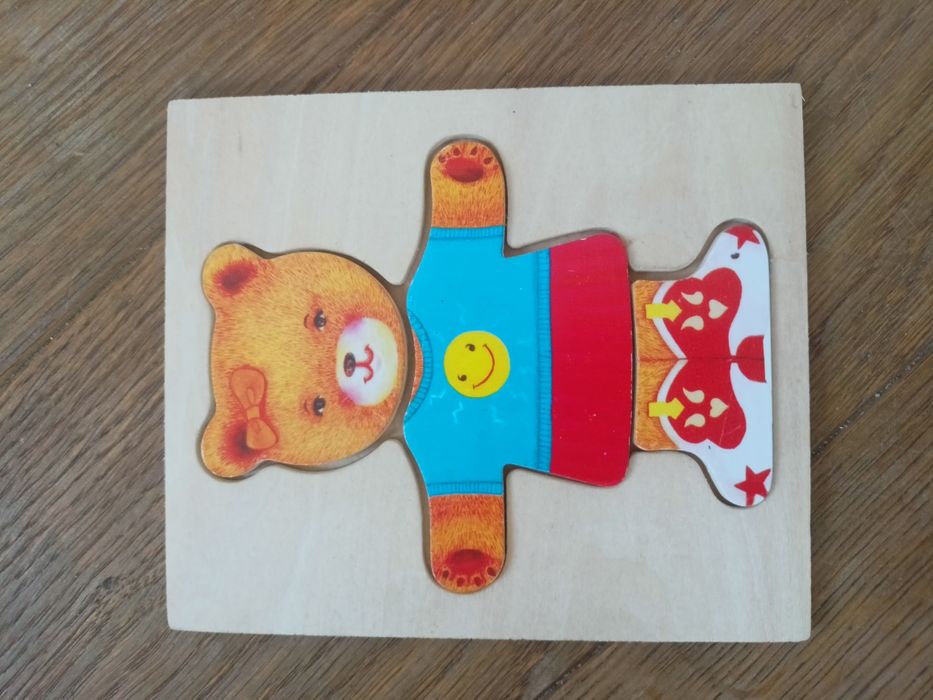 Puzzle drewniane Misie