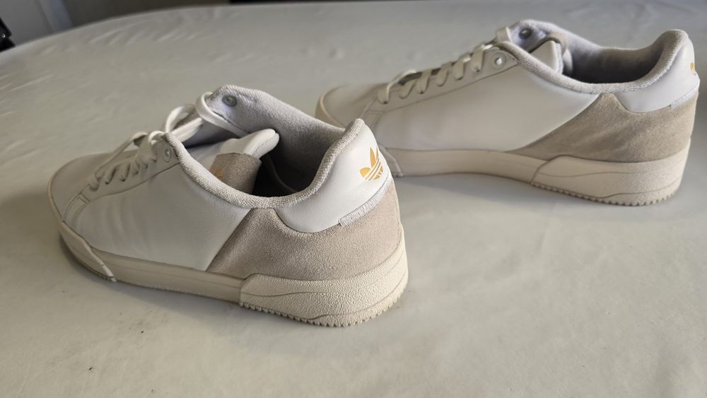 Adidas court tourino sn99 ténis 41 1/3 sapatilhas branco calçado homem