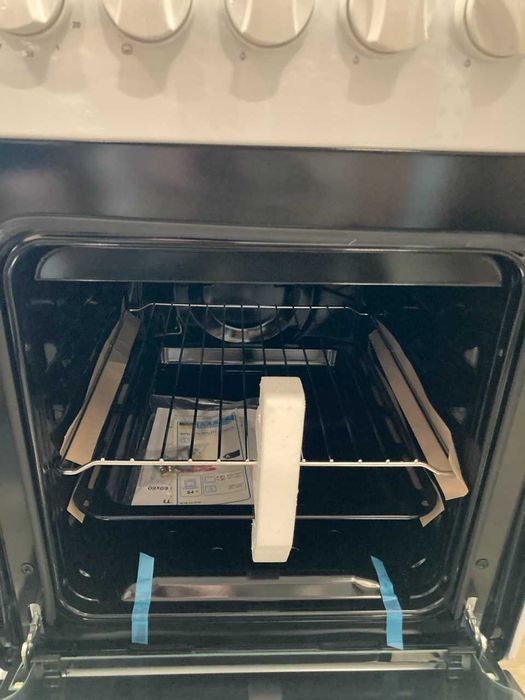 Плита газова G4FG5612W 50см. біла (GRUNHELM) газова духовка