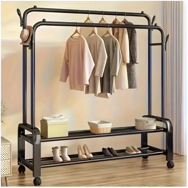 Металлическая напольная вешалка, вешалка, открытая шафа