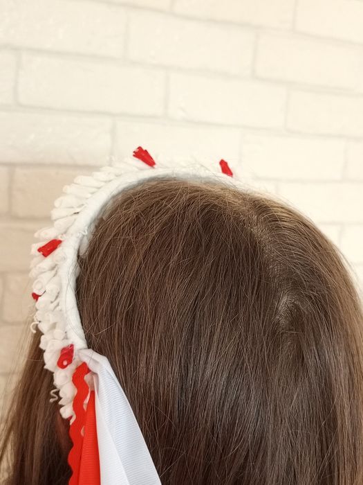 Традиційний весільний український віночок (білий віск/парафін)