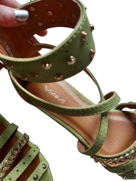 Nowe zielone buty sandały klapki ćwieki Vices 36