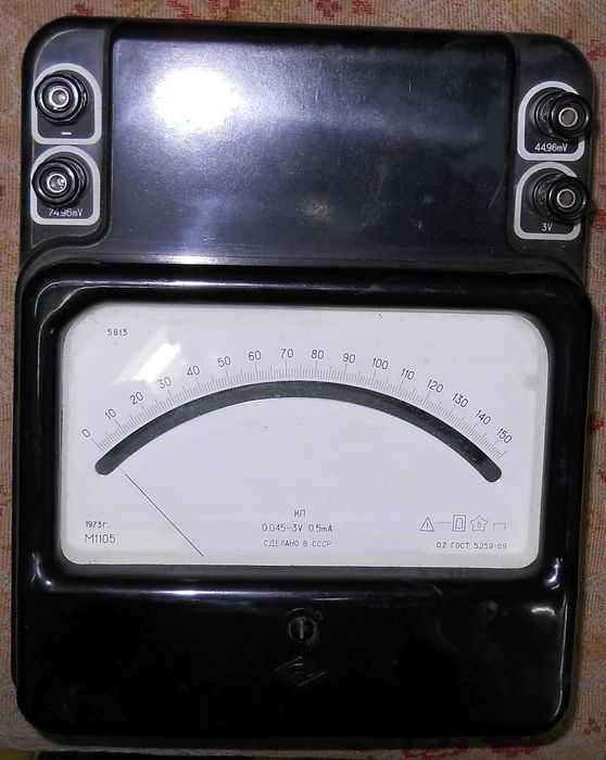 Милливольтметр М1105 - 1973г. Исправный.