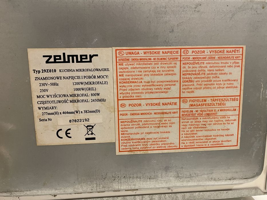 Odkurzacz firmy Electolux + mikrofala