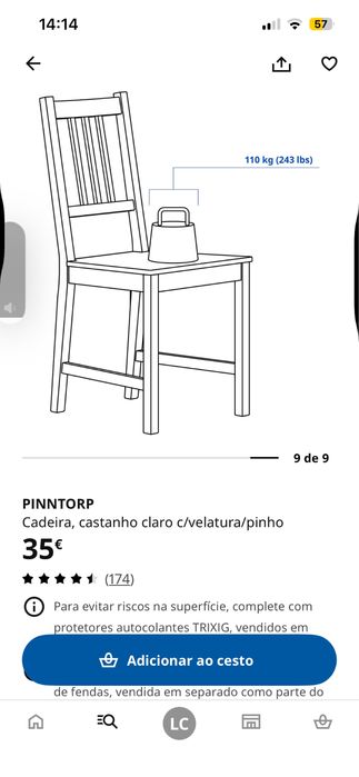Cadeiras Pinntorp IKEA