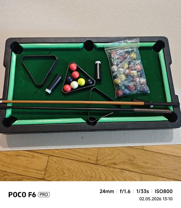Gra Stołowa Bilard / Snooker dla dzieci - Kompletny zestaw