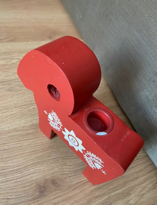 Świecznik szwedzki Dallas koń vintage