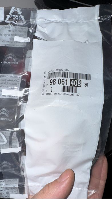 Junta de escape Peugeot PSA 98.061.408.80