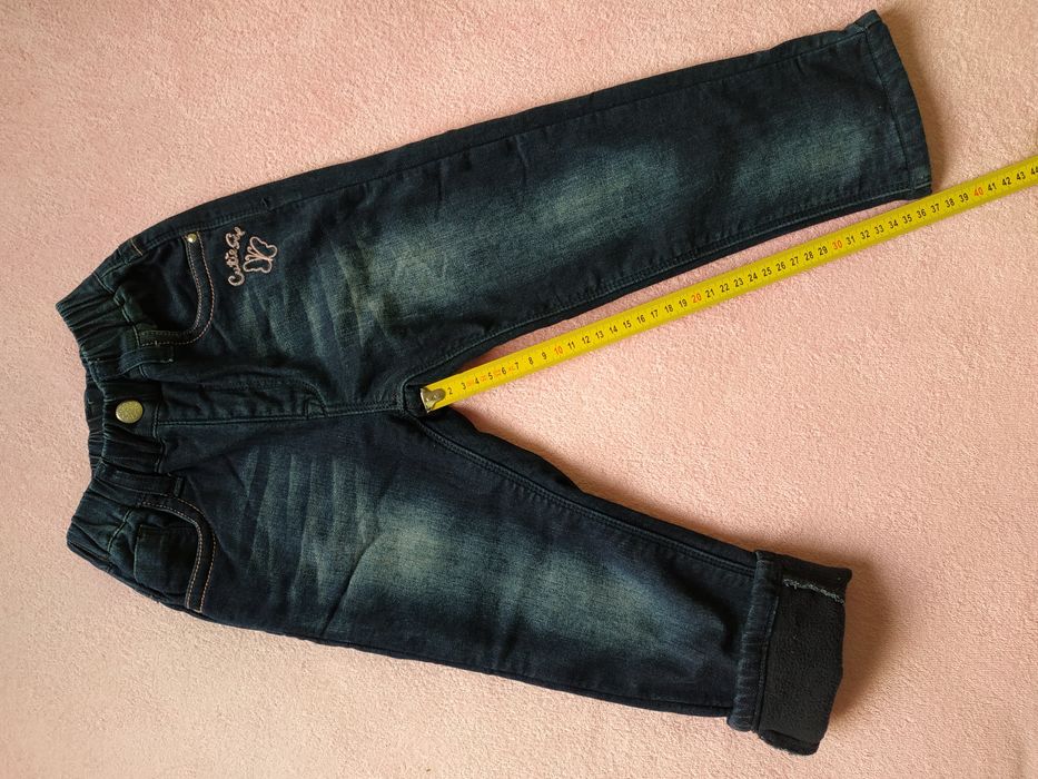 Spodnie zimowe ocieplane polarem, 98/104