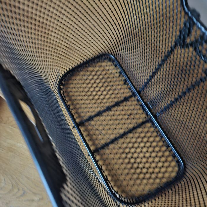 Koszyk rowerowy czarny metalowy