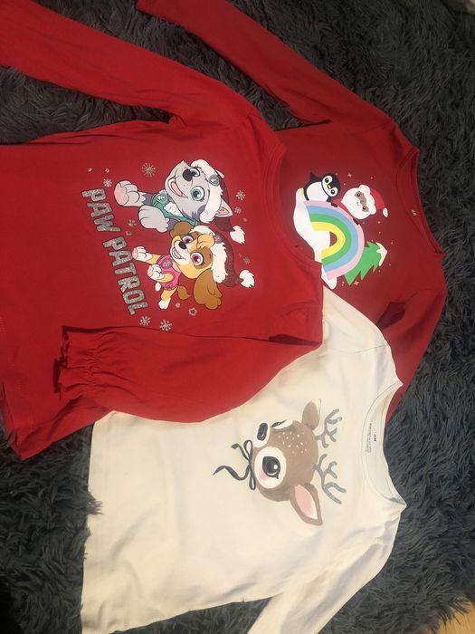 Zestaw bluzek świątecznych