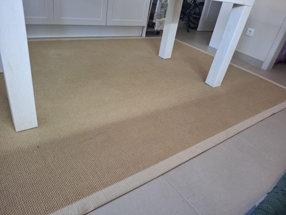 Tapete cairo/juta com 200x300 beige debroado