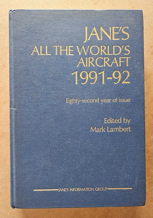 Livro Jane's All the World's Aircraft - Enciclopédia Aviação Aviões