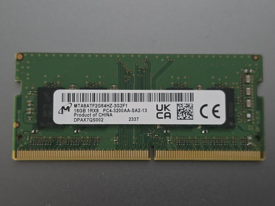 Memória RAM Micron 16GB DDR4 3200AA MTA8ATF2G64HZ-3G2F1 - 4A1