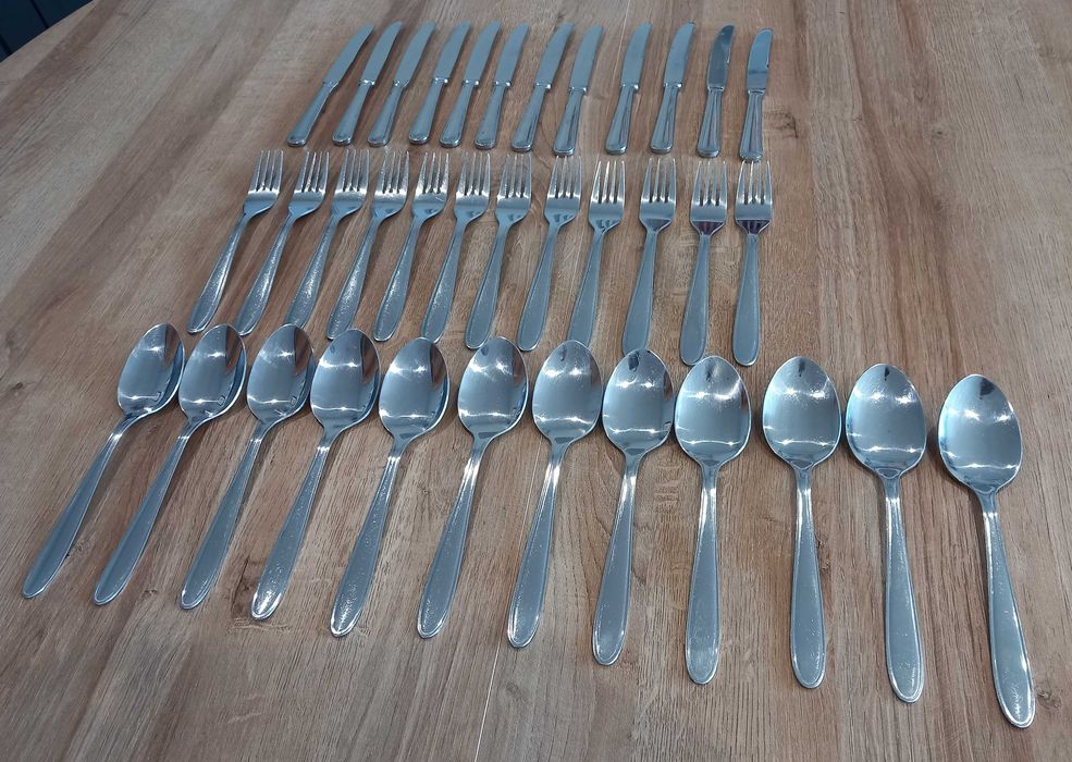 Faqueiro 36 Peças em Inox Vintage