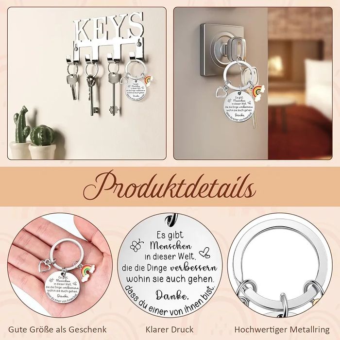 Breloczki podziękowania 6szt brelok prezent zawieszka N479