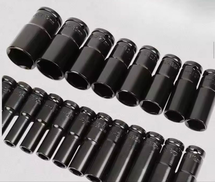 Головка 1/2 ударна: 8.10.12.13.14.16.17.19.22.24 мм подовжена підсилен