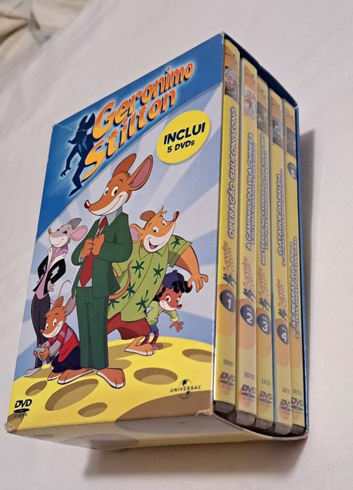 Coleção 5 DVDs Gerónimo Stilton em Português