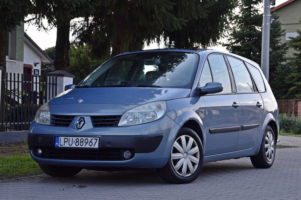 RENAULT MEGANE SCENIC 1.6 Benzyna+LPG Klima Panorama Hak 7-osób 2005 ROK!