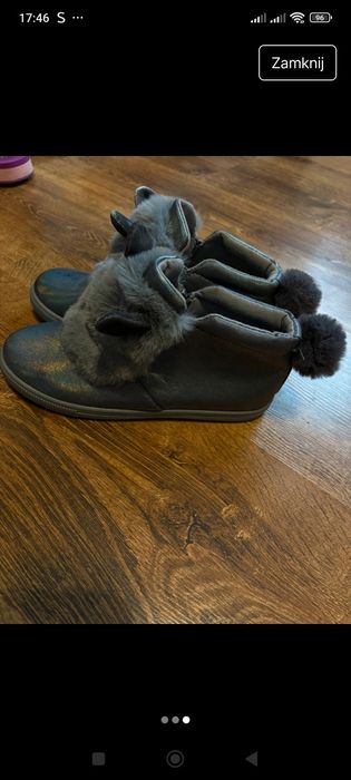 Buty za kostkę dziewczynka