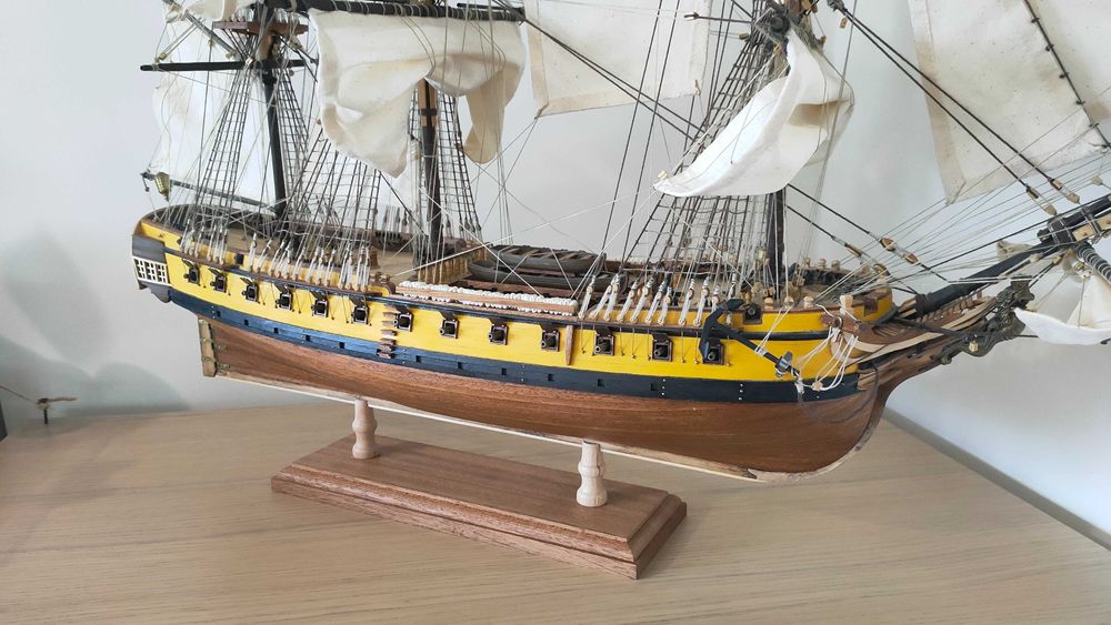 Fregata Mercedes - ukończony drewniany model statku żaglowca OcCre
