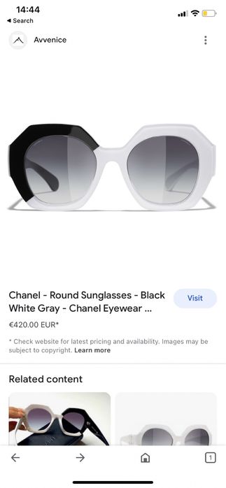 Óculos de sol Chanel