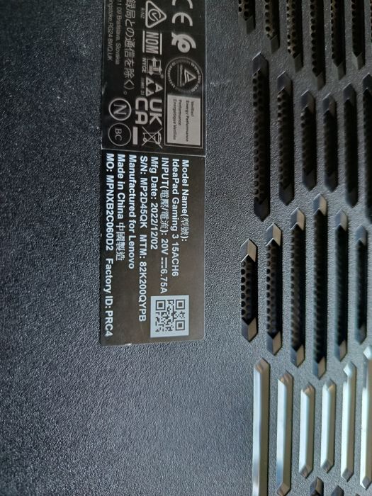 IdeaPad Gaming 3 15ACH6