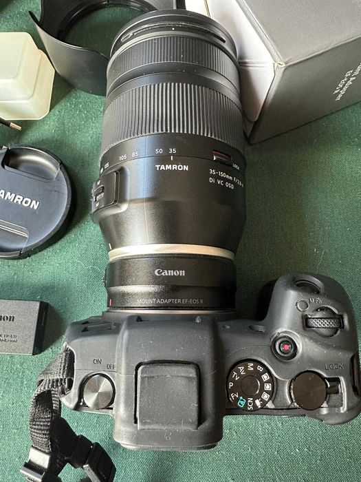 Canon RP + Tamron 35-150mm 2.8-4 + lampa + 2x aku + torba