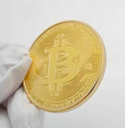 Сувенірна колекційна монета Біткоїн (Bitcoin) BTC, , в чохлі-капсулі.