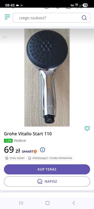 Słuchawka prysznicowa Grohe