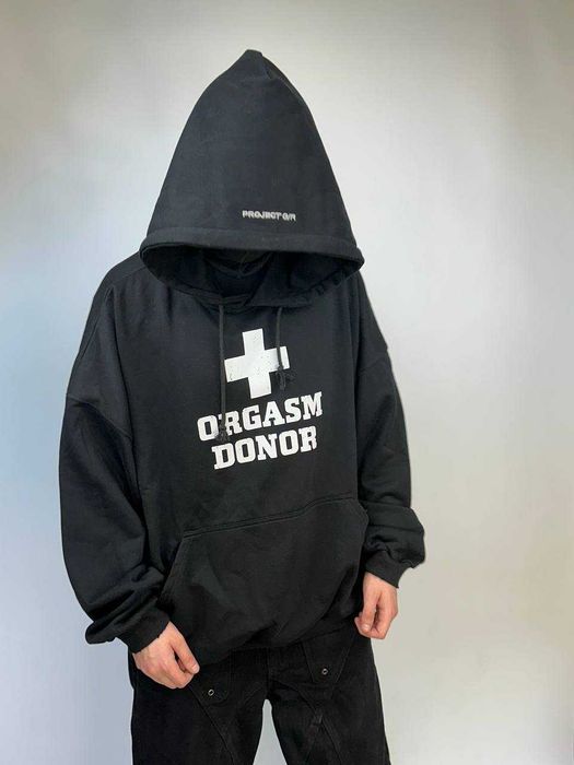 Худі ORGASM DONOR Project GR Grailz худи черная чорна  S M L