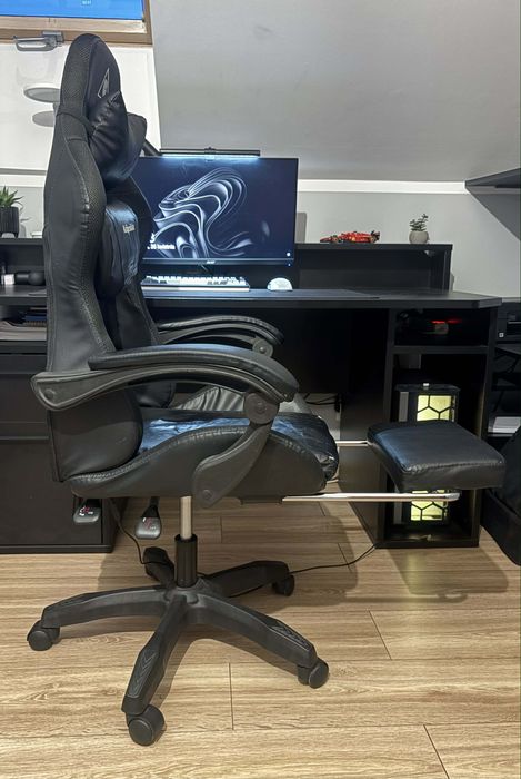 Fotel gamingowy led masaż