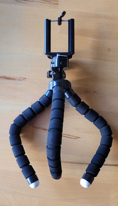 Suporte de Telemóvel e Mini Câmara