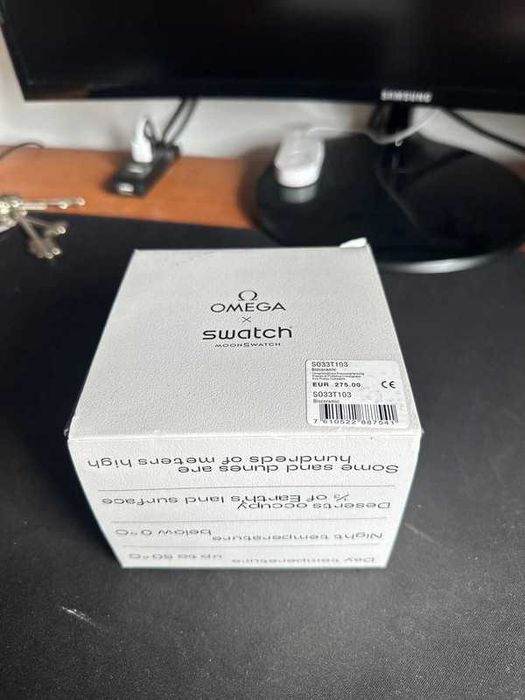 Omega x Swatch SO33T103 – Piaskowy Zegarek Kolekcjonerski