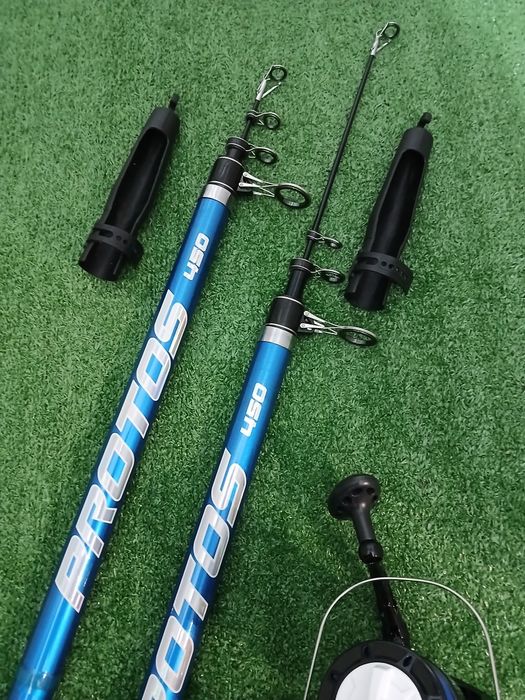 Cana pesca com carreto