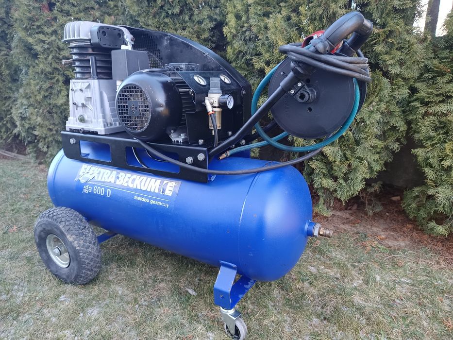 Niemiecki Kompresor sprężarka Electra Beckum Metabo Mega 600D 400v 90l