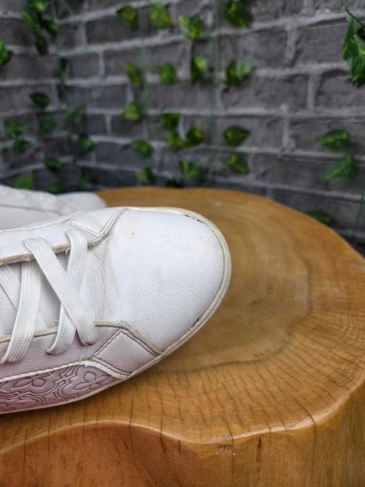 Bugatti białe sneakersy 42 skórzane casual adidasy