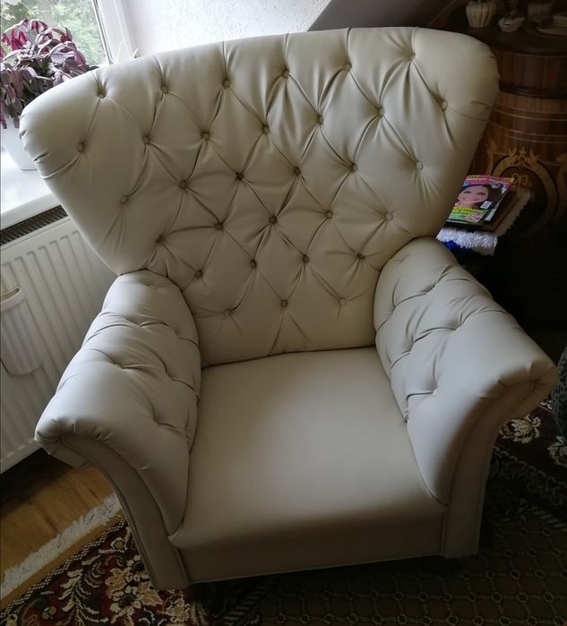 Fotel duży, pikowany