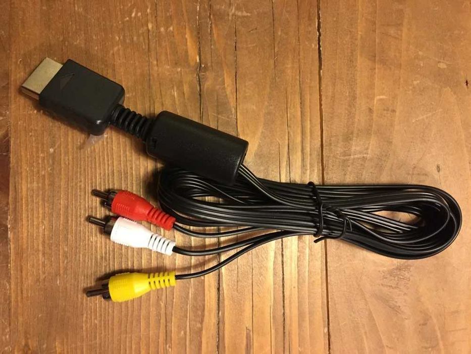 PS2 - PS3 Cabo de Video AV/RCA - NOVO