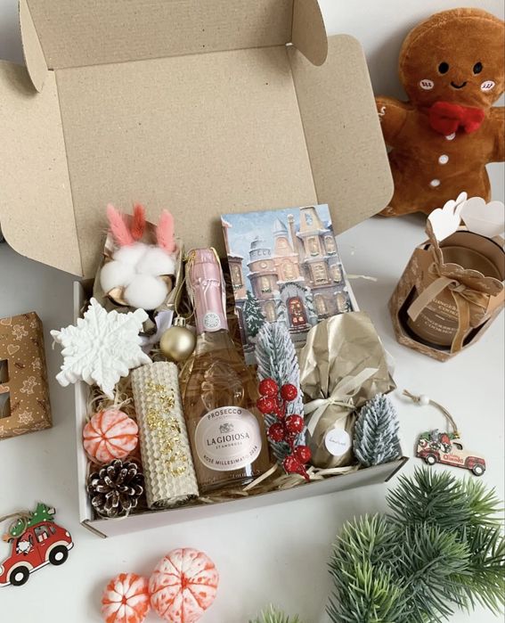 Подарочный бокс,подарунковий бокс,подарок Миколая Новий Рік Новый Год