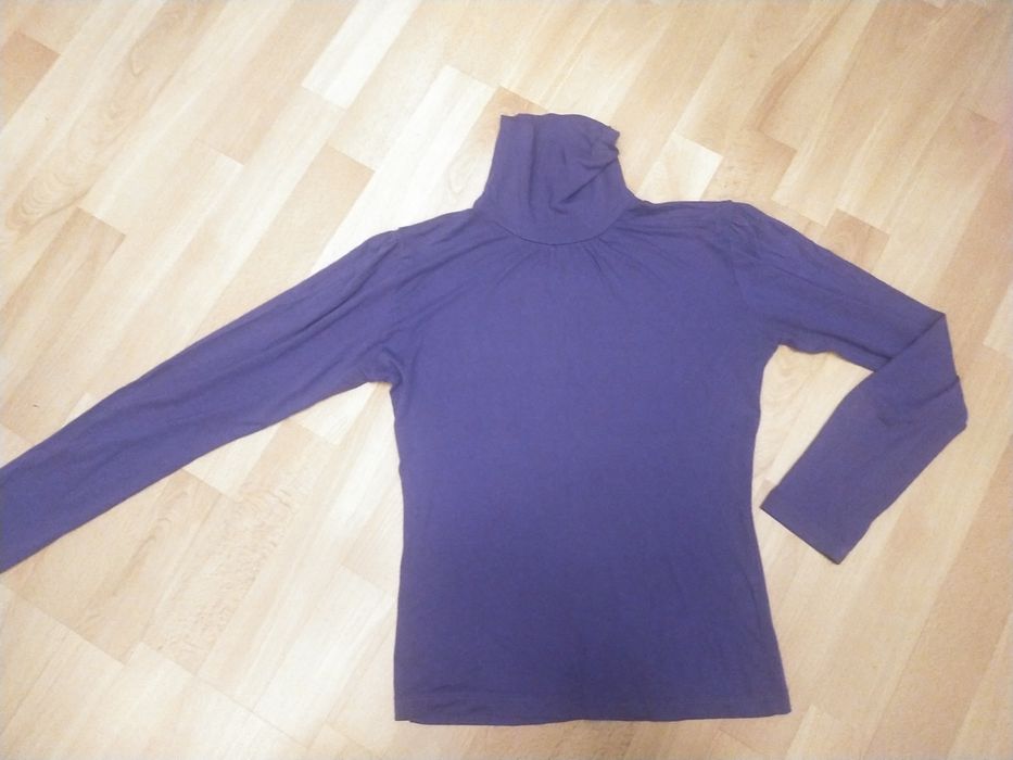 cienki golf fioletowy S/M